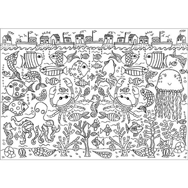 Tablecloth - Underwater Colour In Table Cloth  