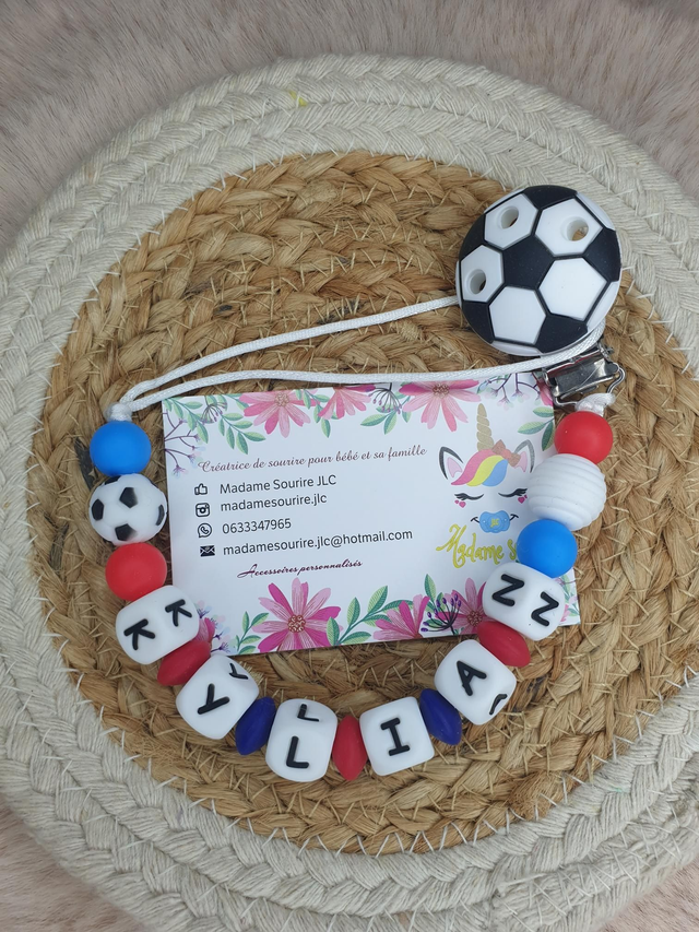 Attache tétine Football 