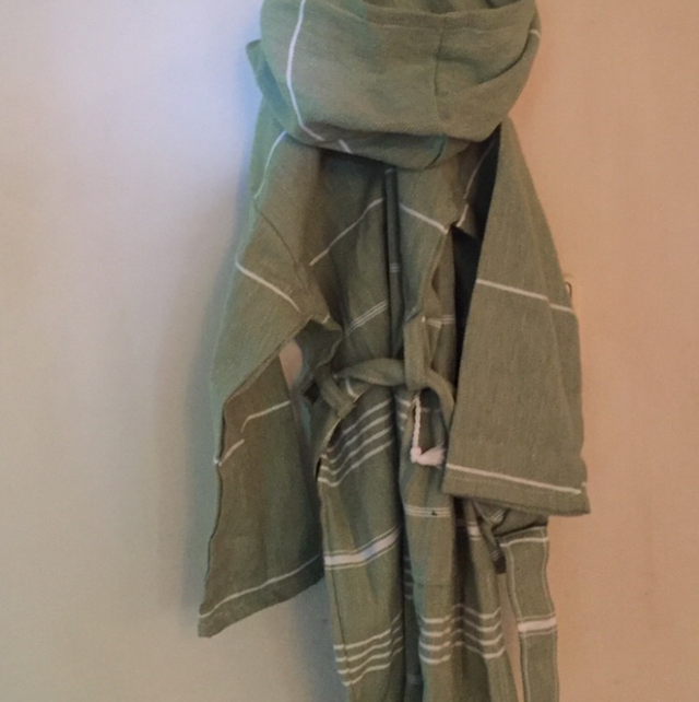 Kinder badjas Hamman zeegroen 3-4 jaar