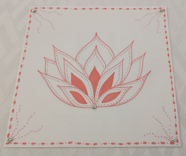 Dessin Fleur de lotus rose - Accomplissement de soi