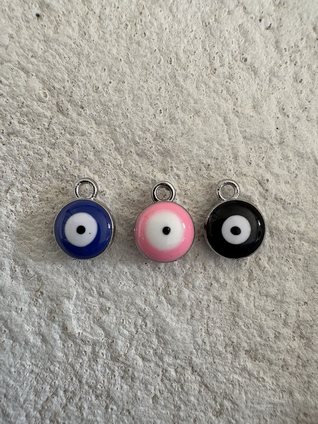 Charm Oeil de protection argenté