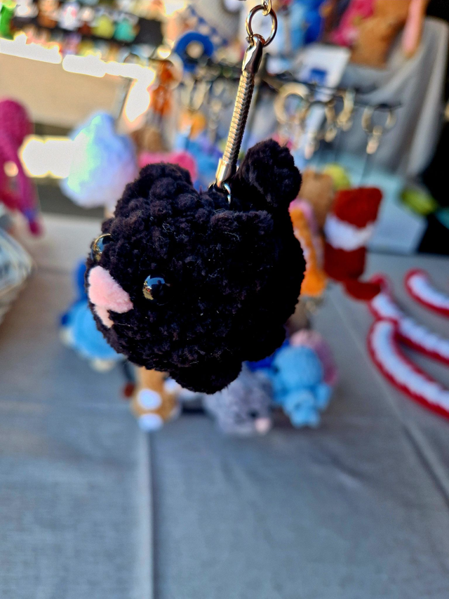 Porte Clés Chat Noir