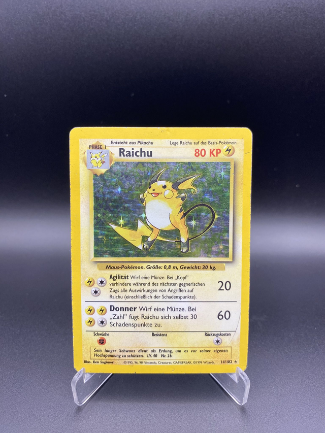 Raichu (14/102) Base - Good - DE - Holo Rare