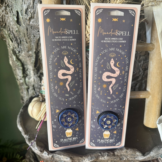 40 sticks d’encens Ambre et Oud + porte encens 