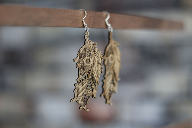 BOUCLE D&#039;OREILLE N°16 : Plume #1