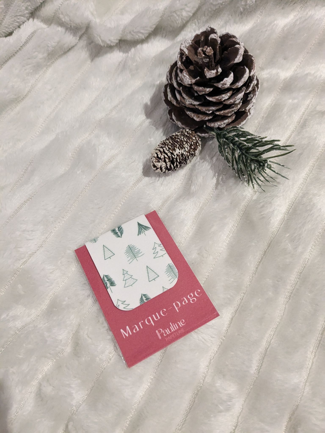 Marque-pages aimanté Sapins