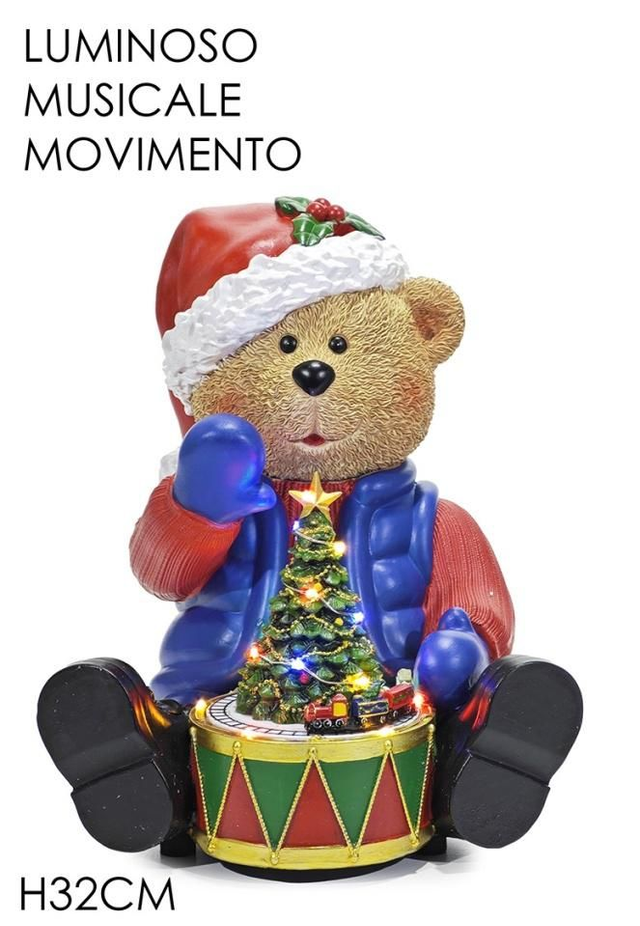 NATALE ORSO IN RESINA 