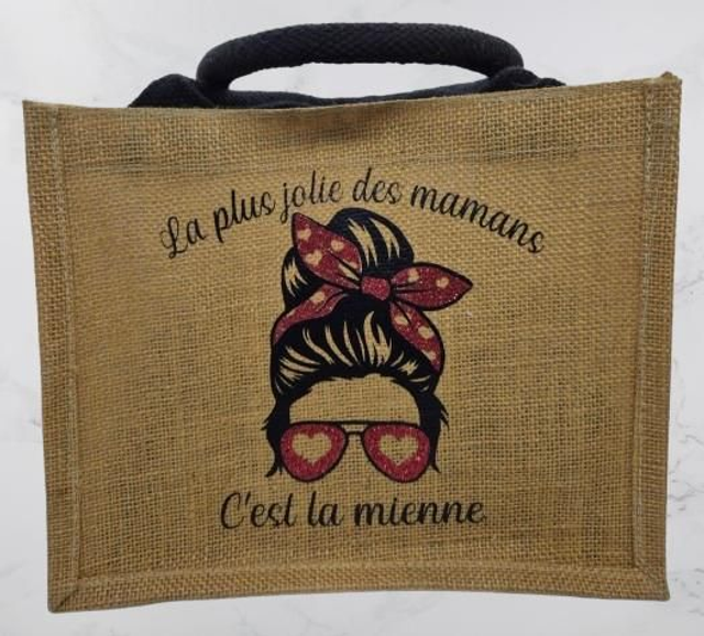 Sac Cabas en Jute Naturel Personnalisable ( petit format)