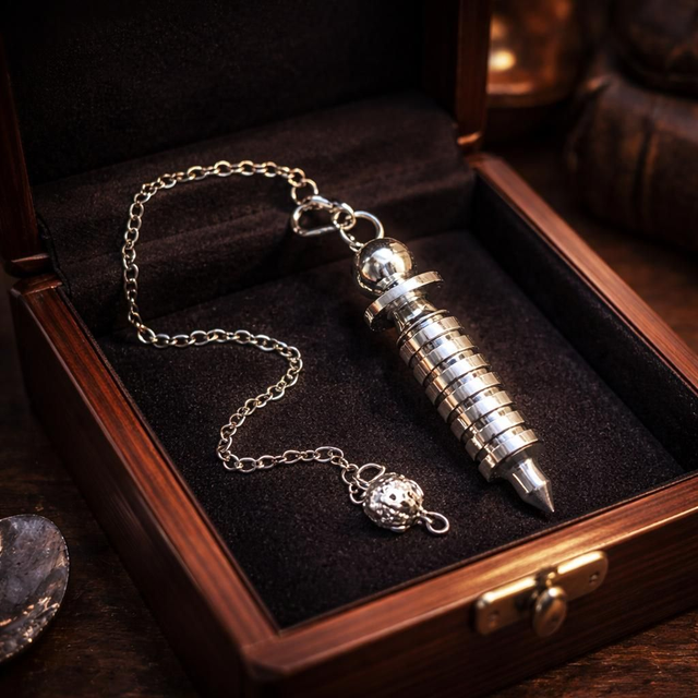 "Isis en laiton chromé" - Pendule P-04