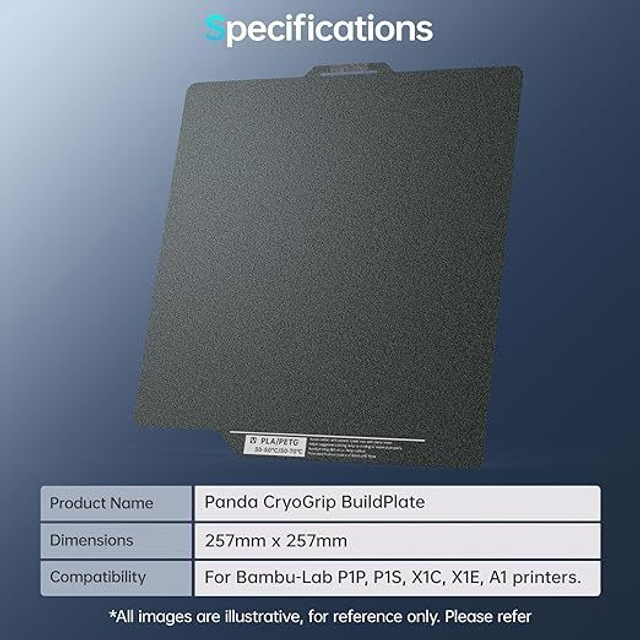 CryoGrip Build Plate 257x257mm