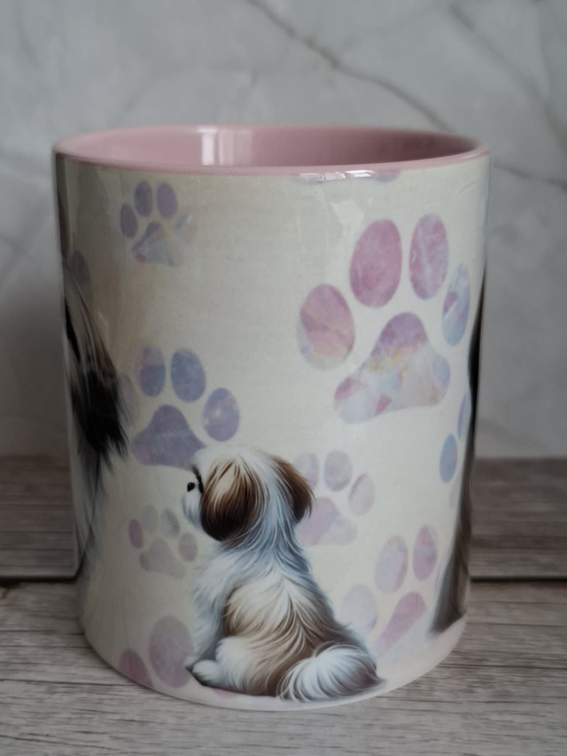 Collection Pastel Mug rose Shitzu