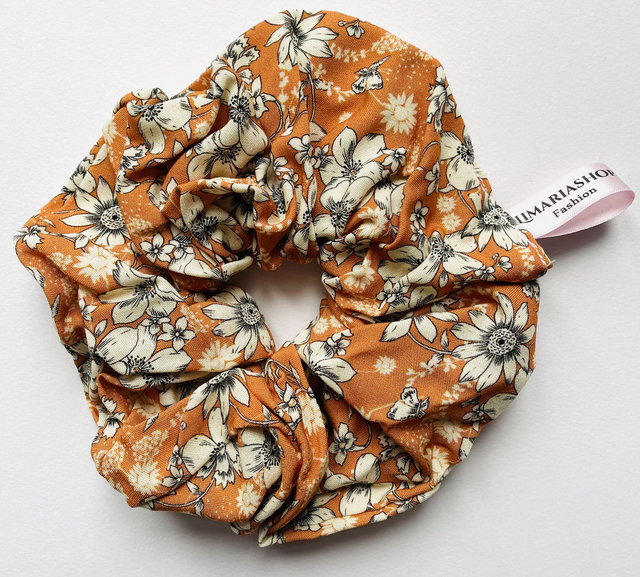Blumen Scrunchie Orange