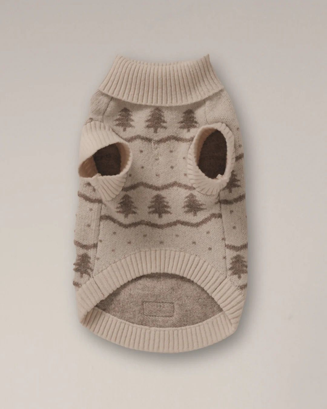 By Teddy Roll Neck Knit - Winter Trees