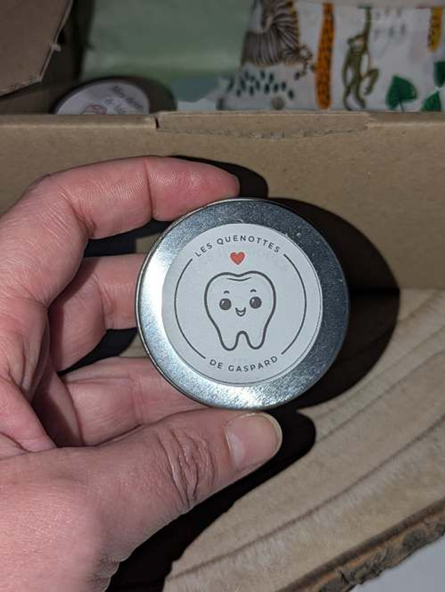 Souris dent de lait - coffret avec prénom