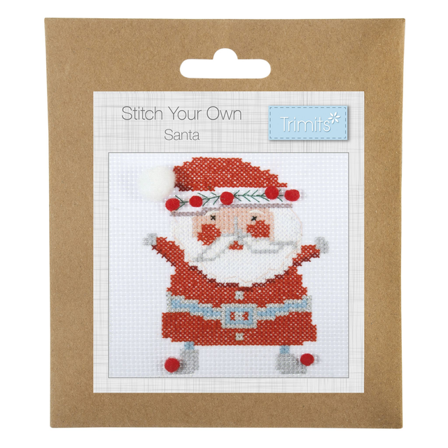 Counted Cross Stitch Kit: Mini: Christmas: Santa