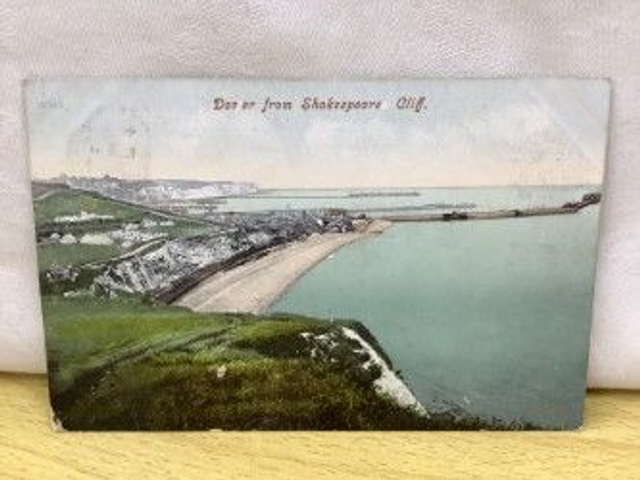 Dover from Shakespeare Cliff, Kent, Posted 1906 unbranded Postcard. Our Ref No. R312 £2.00