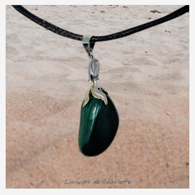 Pendentif &quot;Malachite&quot; PN-116