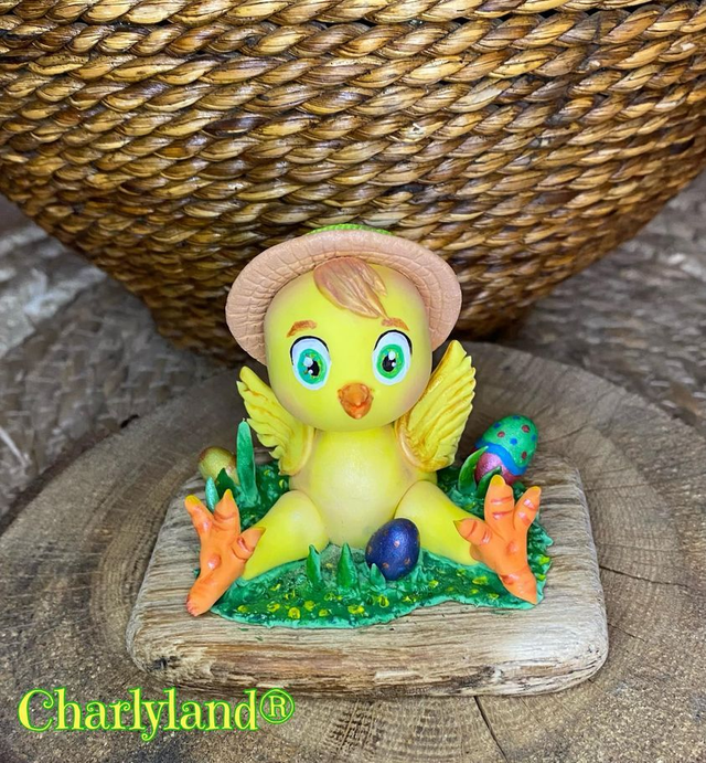 Décoration à poser poussin de Pâques