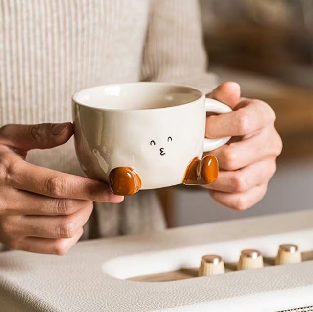 Cute Kissing Face Joyful Mug