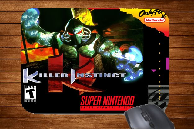 Snes Super Nintendo Killer Instinct Printed Mouse Mat