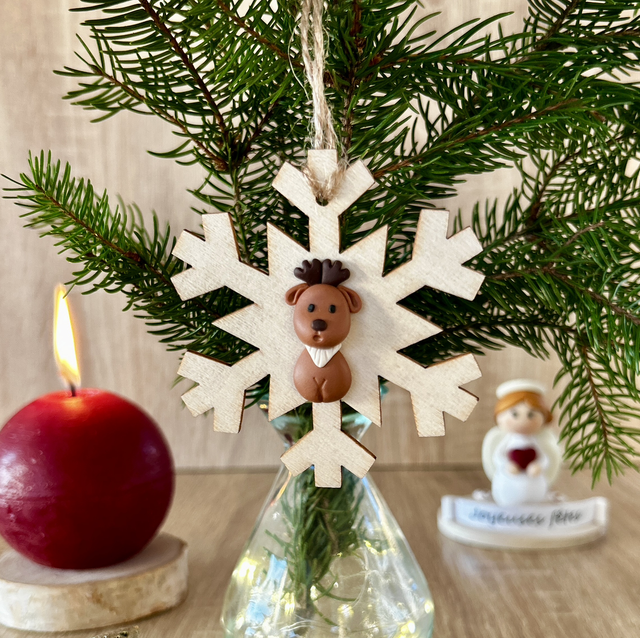 Suspension de Noël flocon de neige