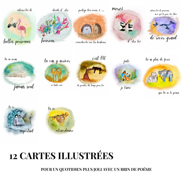 Set de cartes positives « Mes petites cartes positives »