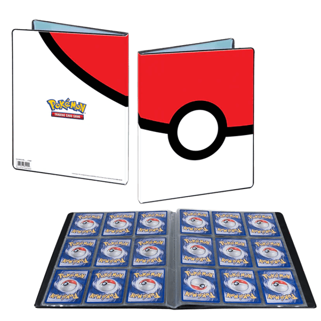 Portafolio para cartas Pokémon pokéball de 9 bolsillos