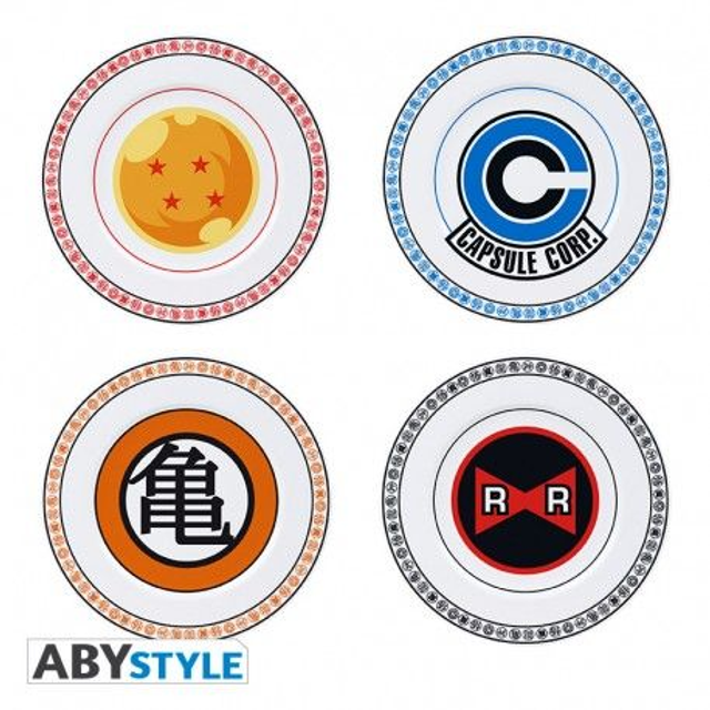 Dragon Ball Z: Emblems Set of 4 Plates