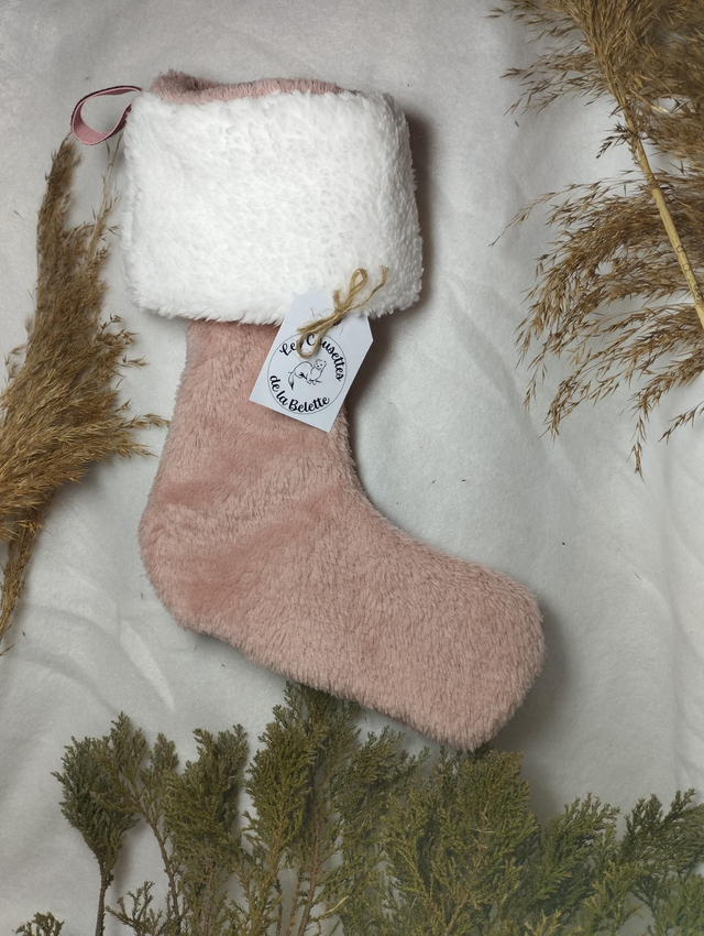 Chaussette / Botte de Noël (Rose)