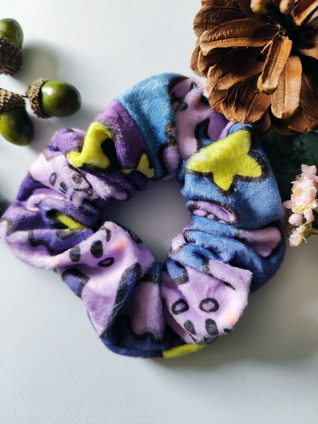 Bat and Stars Scrunchie