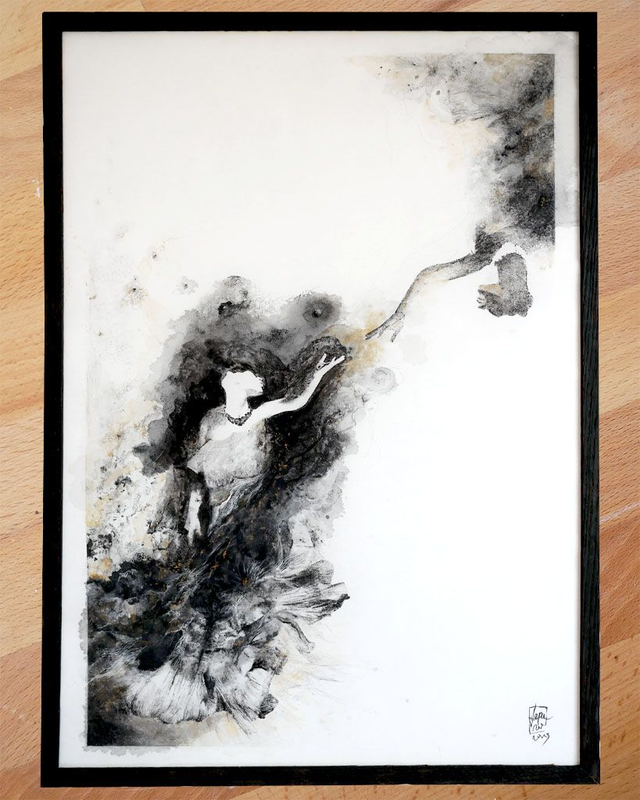 Tirage d'art encadré "Errance onirique n°10"