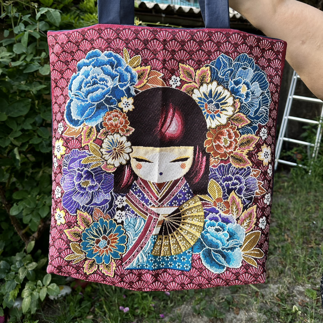 Grand sac poupée rose