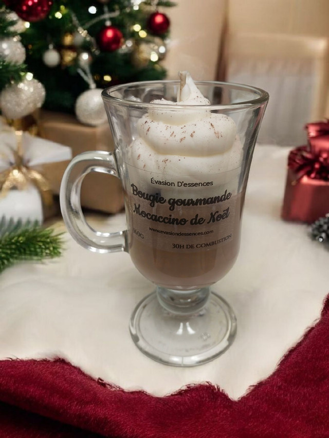 Bougie Gourmande Mocaccino de Noël