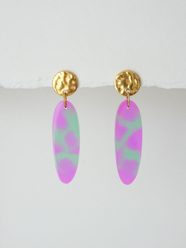 Pastille fine : Violet &amp; vert