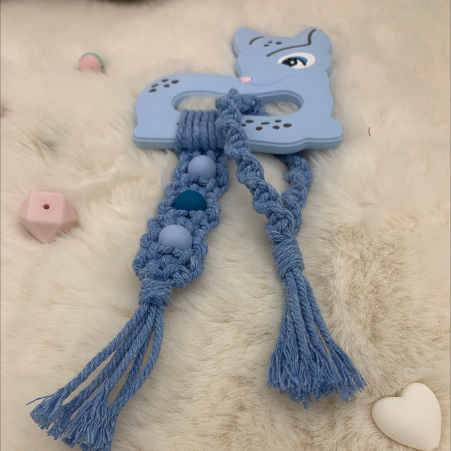 Anneaux dentitions bleu 