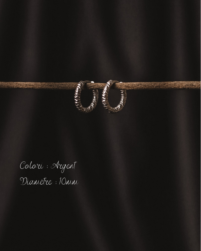 Anneau cristallisé • Argenté