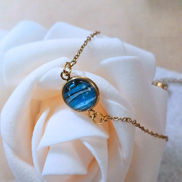 NUIT SAPHIR - Bracelet - Chaîne dorée