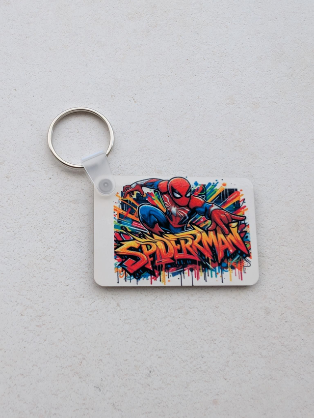 Portes clés sublimation Spider Man 