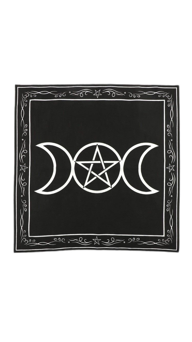 Triple Moon Altar Cloth 70 cm x 70 cm
