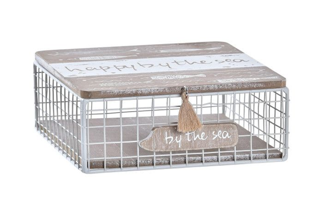 CAJA MADERA SERVILLETAS