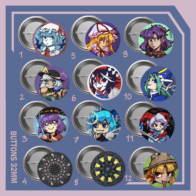 Touhou Project Badges