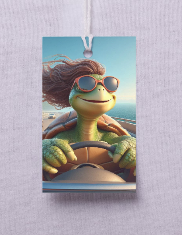 Une Tortue au volant 