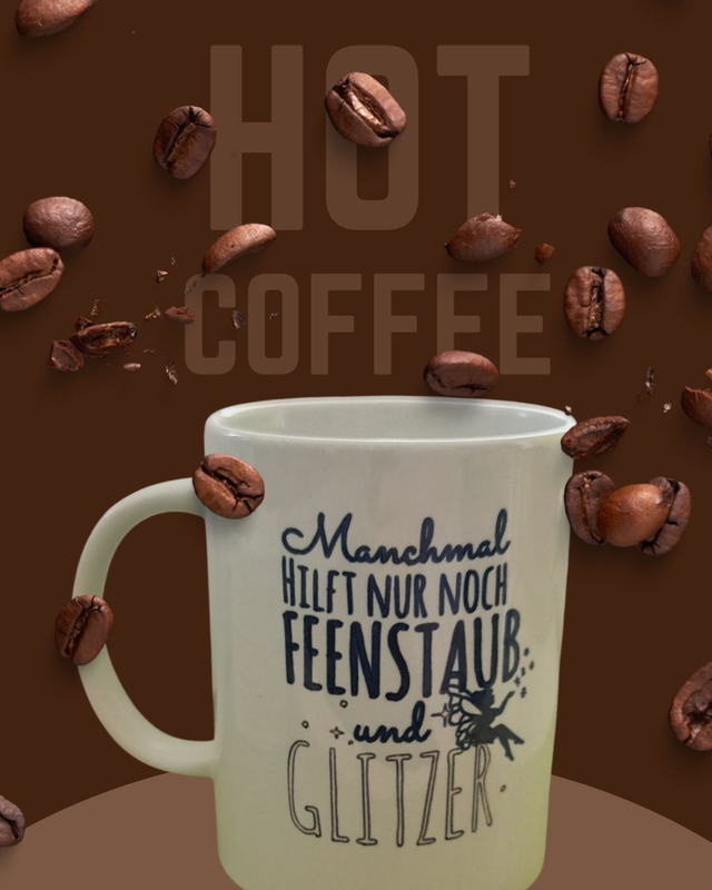 Tasse Glitzerstaub