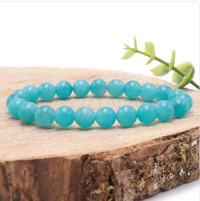 Bracelet Amazonite 08mm AAA