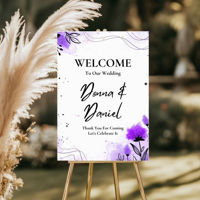 Wedding welcome board