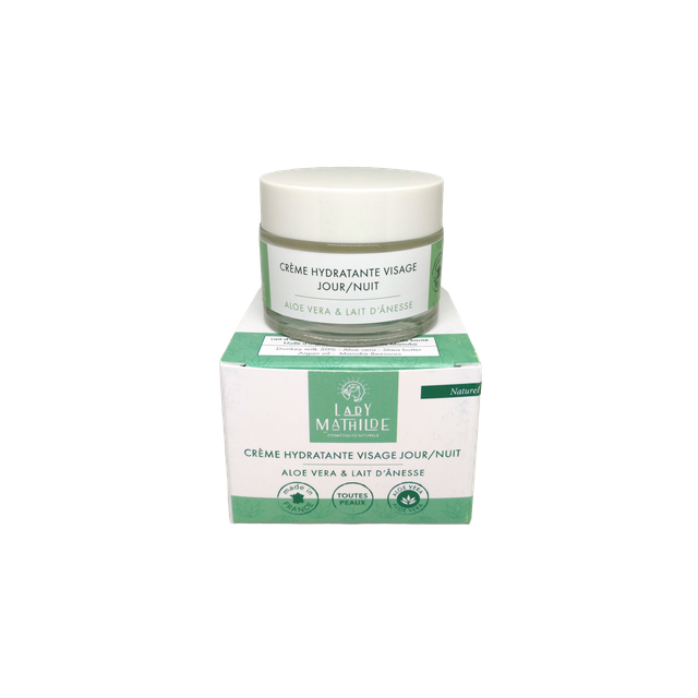 Crème visage jour/nuit Aloe Vera &amp; Lait d&#039;ânesse