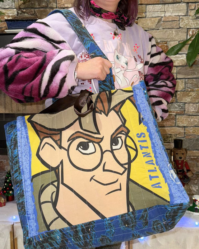 Sac Cabas Upcyclé – Modèle Unique « Atlantide, l’Empire Perdu »