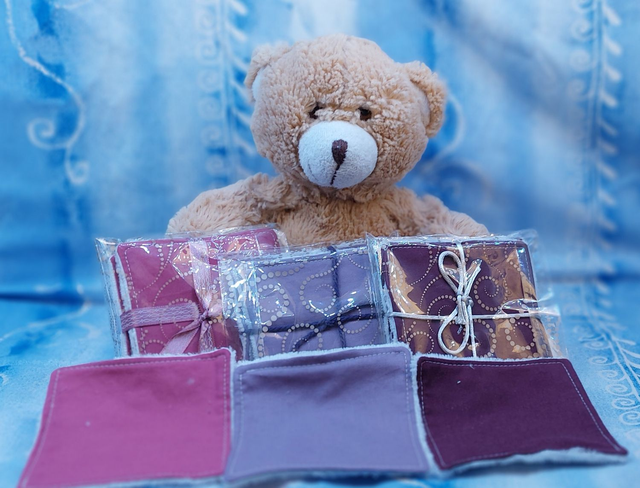 Lot 5 lingettes lavable