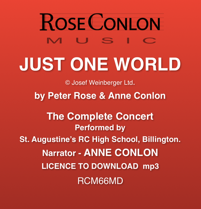 JUST ONE WORLD  RCM66MD  Complete concert with narrations)  Rose/Conlon