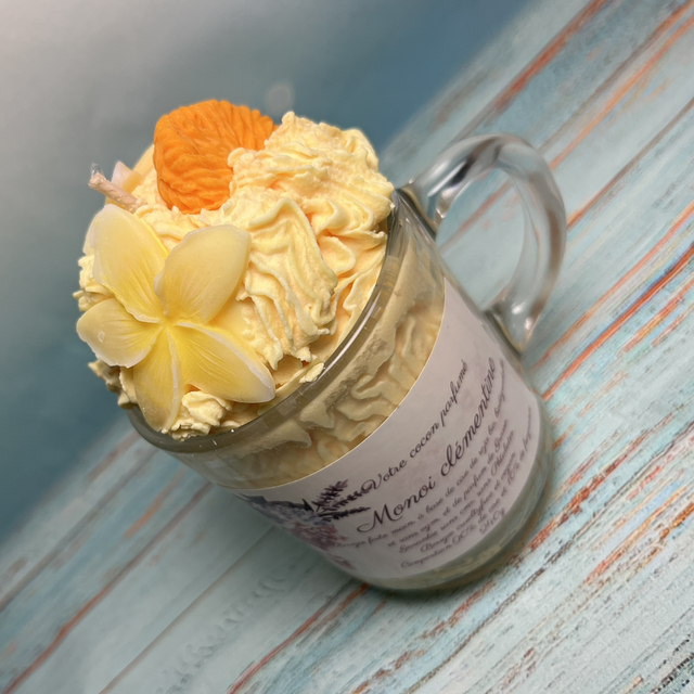 Bougie exquise monoi clémentine